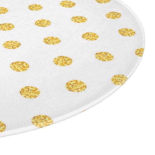 Planche À Découper Polka Gold Parties scintillant points Texture (Coin)