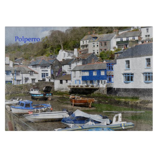 Planche À Découper Polperro Cornouailles (Devant)