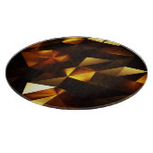 Planche À Découper Polygone or : rendu Abstrait 3D (Coin)