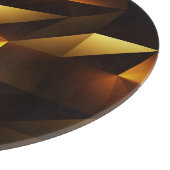 Planche À Découper Polygone or : rendu Abstrait 3D (Coin)