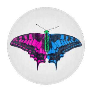 Planche À Découper Polysexual Pride Flag Swallowtail Butterfly