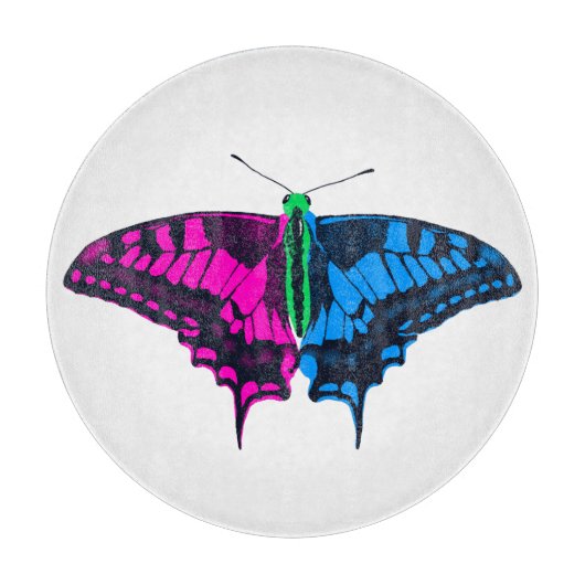 Planche À Découper Polysexual Pride Flag Swallowtail Butterfly (Devant)