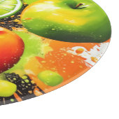 Planche À Découper Pomme et agrumes éclatent (Coin)