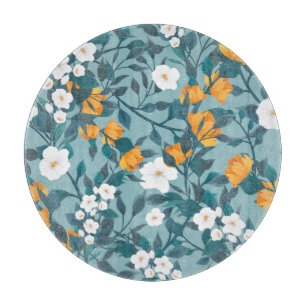Planche À Découper Pomme Florale : Motif en floraison Motif.