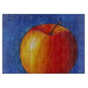 Planche À Découper Pomme rouge - Peinture de la vie morte