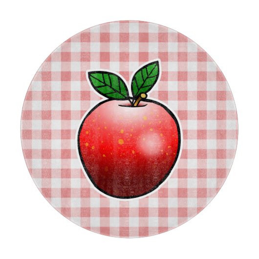 Planche À Découper Pomme Rouge Sucrée (Devant)