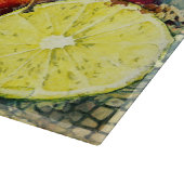 Planche À Découper Pommes rouges mignonnes et citrons Nature florale (Coin)