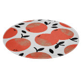 Planche À Découper Pommes rouges : Motif texturé doré. (Coin)