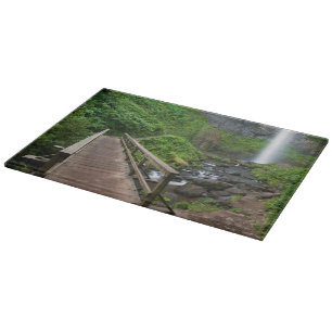 Planche À Découper Pont à Latourell Falls, Columbia River Gorge,
