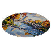 Planche À Découper Pont blanc d'Indianapolis sur la rivière White (Coin)