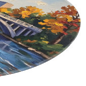 Planche À Découper Pont blanc d'Indianapolis sur la rivière White (Coin)