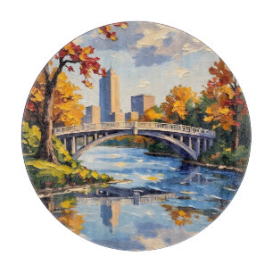 Planche À Découper Pont blanc d'Indianapolis sur la rivière White