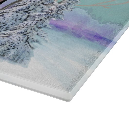 Planche À Découper Pont couvert d'hiver (Coin)