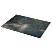 Planche À Découper Pont suspendu simple rivière Idrijca, Slovénie (Coin)