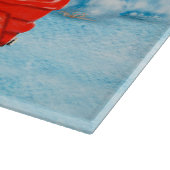 Planche À Découper Poodé Chien Livraison de Noël Camion Neige (Coin)