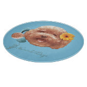 Planche À Découper Poodle de jouet avec Fleur et Illustration télépho (Coin)