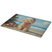 Planche À Découper Poodle Dog Christmas Vintage Beach (Coin)