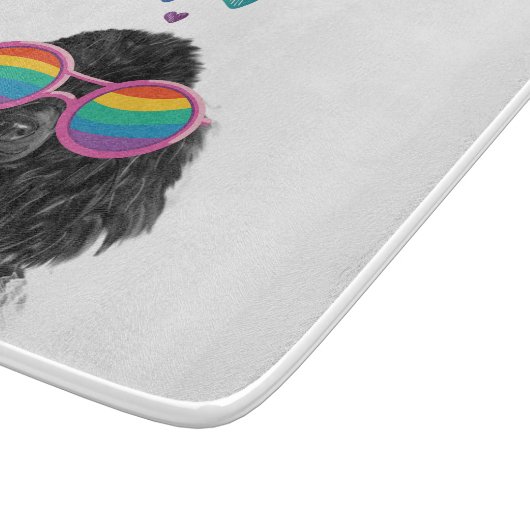 Planche À Découper Poodle Dog with Hearts Saint-Valentin (Coin)