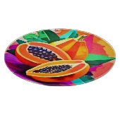 Planche À Découper Pop Art Papaya découpé (Coin)