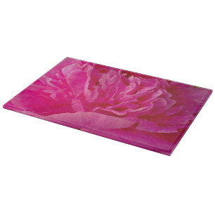 Planche À Découper Pop de Peony rose-11x8 COUPE EN VERRE