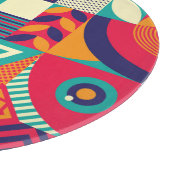 Planche À Découper Pop formes géométriques abstraites, motif transpar (Coin)