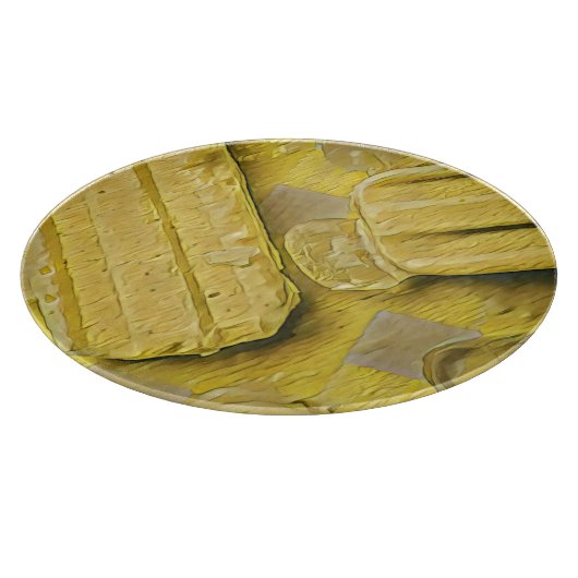 Planche À Découper popsicle à cône de crème glacée jaune (Coin)