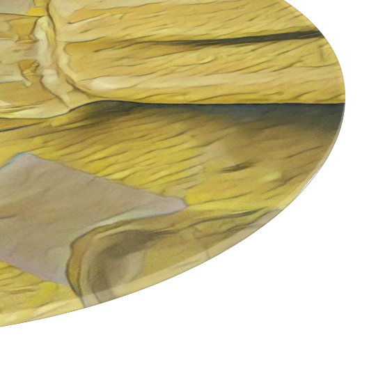 Planche À Découper popsicle à cône de crème glacée jaune (Coin)