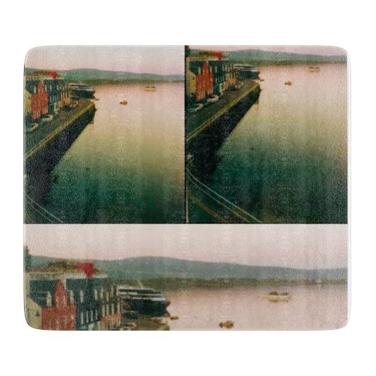 Planche À Découper Port de Tobermory, île de Mull, Écosse (Devant)