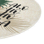 Planche À Découper Porte d'ananas tropicale hawaïenne ALO-HO-HA-HA (Coin)