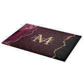 Planche À Découper Porte en marbre rouge et or (Coin)
