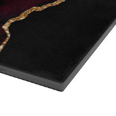 Planche À Découper Porte en marbre rouge et or (Coin)