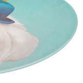 Planche À Découper Portrait de chien clown méditatif (Coin)