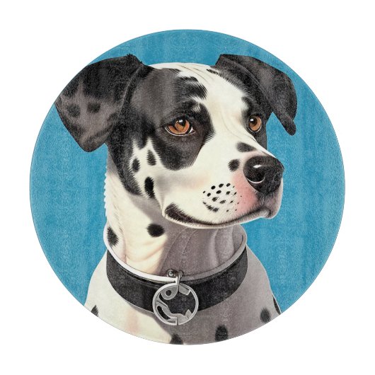Planche À Découper Portrait de Dalmatien (Devant)