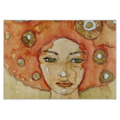 Planche À Découper Portrait d'une belle fille (Devant)
