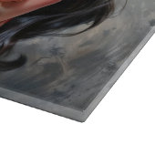 Planche À Découper Portrait inspiré par Retro d'une jeune femme réflé (Coin)