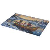 Planche À Découper Portuguese Water Dog Christmas Boat Holiday (Coin)