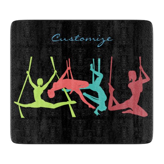 Planche À Découper Poses de fitness aérien Thunder_Cove (Devant)