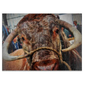 Planche À Découper Poster anglais Long Horn Cow Cattle (Devant)