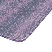 Planche À Découper Poster de animal de peau de serpent rose (Coin)