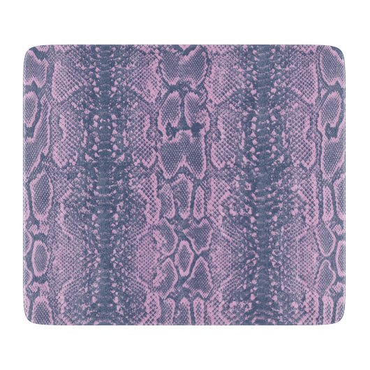 Planche À Découper Poster de animal de peau de serpent rose (Devant)