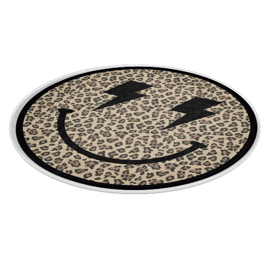 Planche À Découper Poster de animal Leopard Éclair Éclairage yeux sou (Coin)