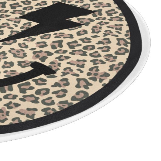 Planche À Découper Poster de animal Leopard Éclair Éclairage yeux sou (Coin)