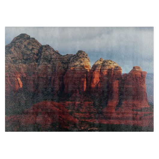 Planche À Découper Pot de café nuageux Rock à Sedona Arizona (Devant)