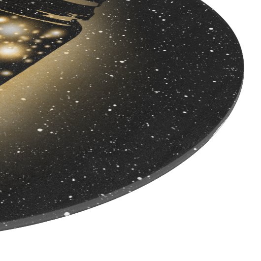 Planche À Découper Pot rougeoyant de lucioles avec des étoiles de (Coin)