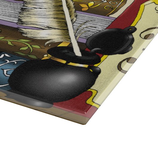 Planche À Découper Potions Dragon Steampunk Livres (Coin)