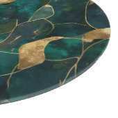 Planche À Découper Pouf rond Abstrait géométrique luxueux (Coin)