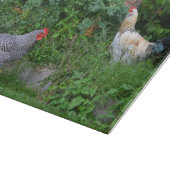 Planche À Découper Poulet Dans Le Jardin (Coin)
