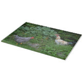 Planche À Découper Poulet Dans Le Jardin (Coin)
