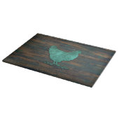 Planche À Découper Poulet rustique (Teal) (Coin)