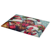 Planche À Découper Poulets de Noël (Coin)